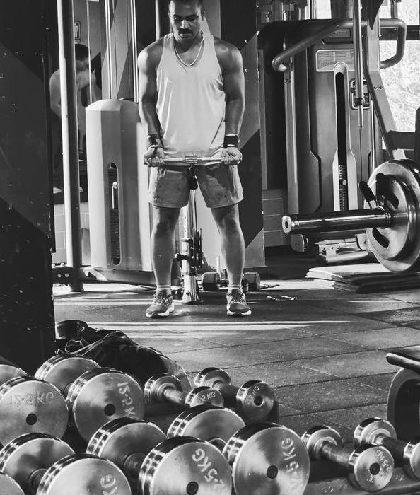 Inside the gym